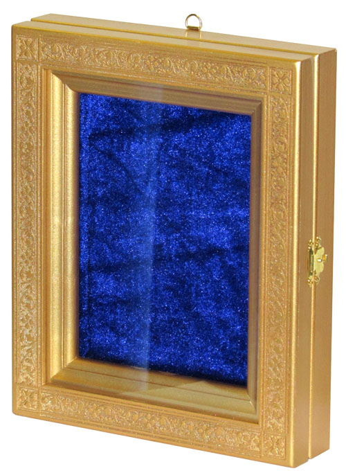 Киот резной из мореного дуба для полуаналойной иконы