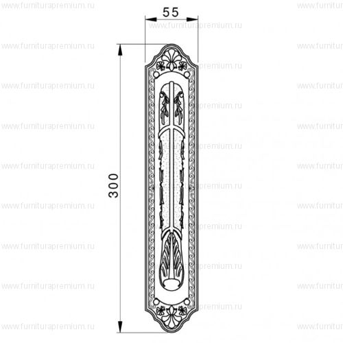 Ручка-скоба Mestre 0M3203. Длина 300 мм