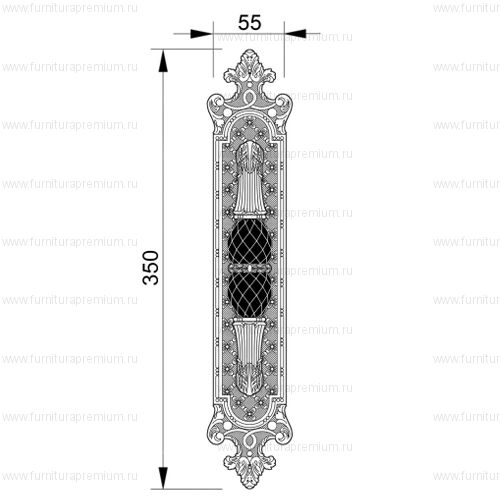 Ручка-скоба Mestre 0M4605.SN. Длина 350 мм
