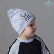 HOH ШВ19-04271741 Шапка двухслойная Best Kid Ever, серый меланж