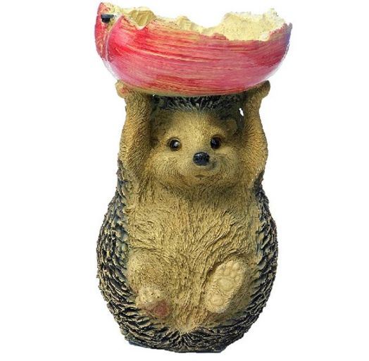 Садовая фигура ежик-поильник