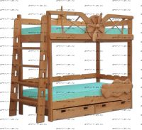 Кровать двухъярусная Самолет