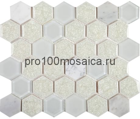 Esagono Misto Cappuccino. Мозаика серия BRILLANT, размер, мм: 285*245*8 (IMAGINE.LAB)