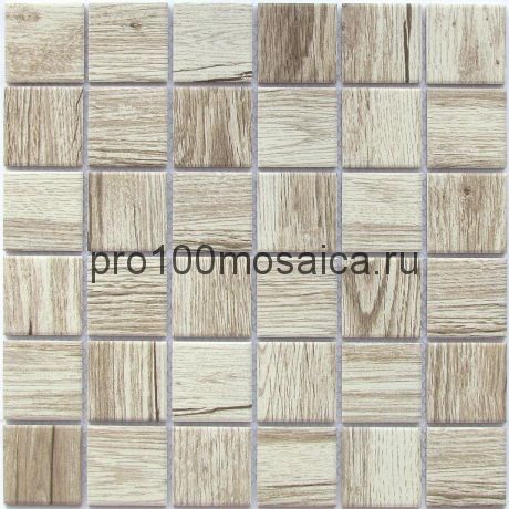 Wooden Light Мозаика из керамогранита, чип 48*48, размер, мм: 300*300*6