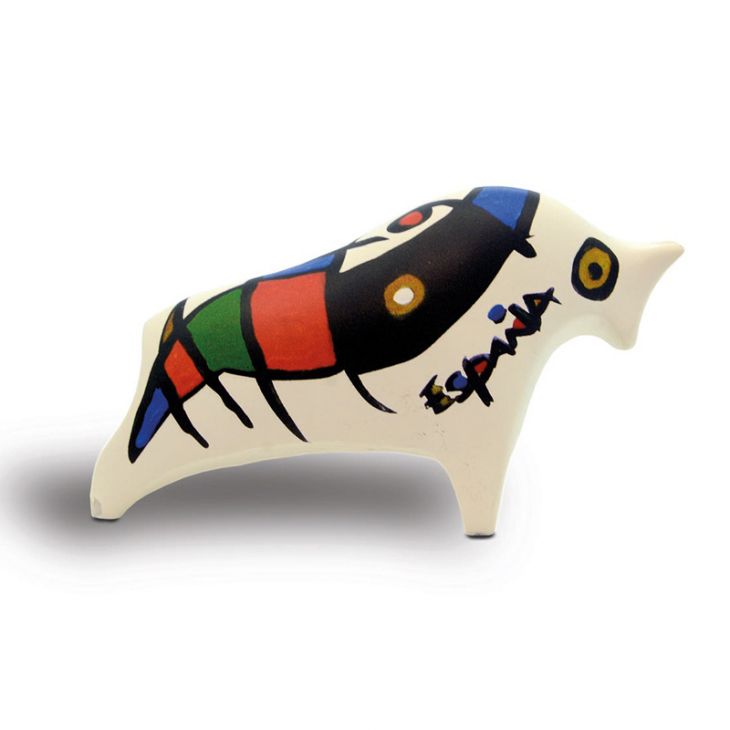 Коллекционная статуэтка из испанской коллекции -  711001/04 "Бык Альтамира Белый №04 (мини)"