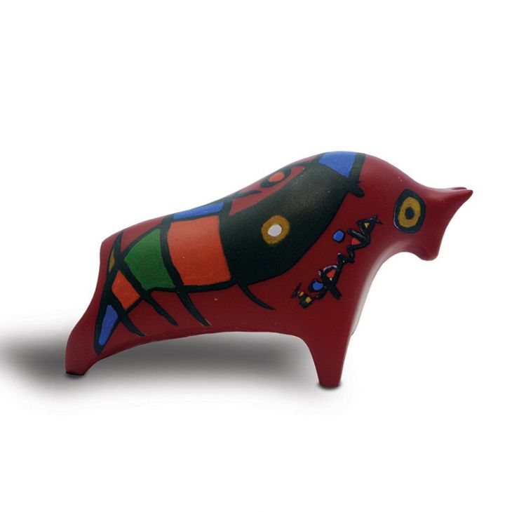 Коллекционная статуэтка из испанской коллекции -  711601/04 " Бык Альтамира Красный (мини) №4"