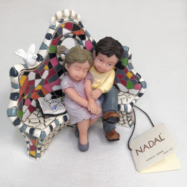 Коллекционная статуэтка из испанской коллекции -  784110 Влюбленные на скамейке (маленькая)