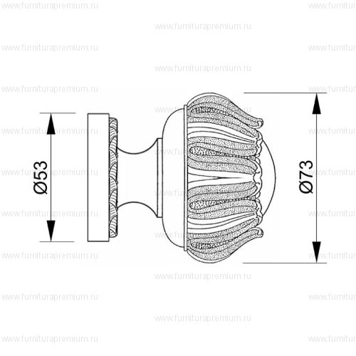 Ручка-кноб Mestre 0C6538