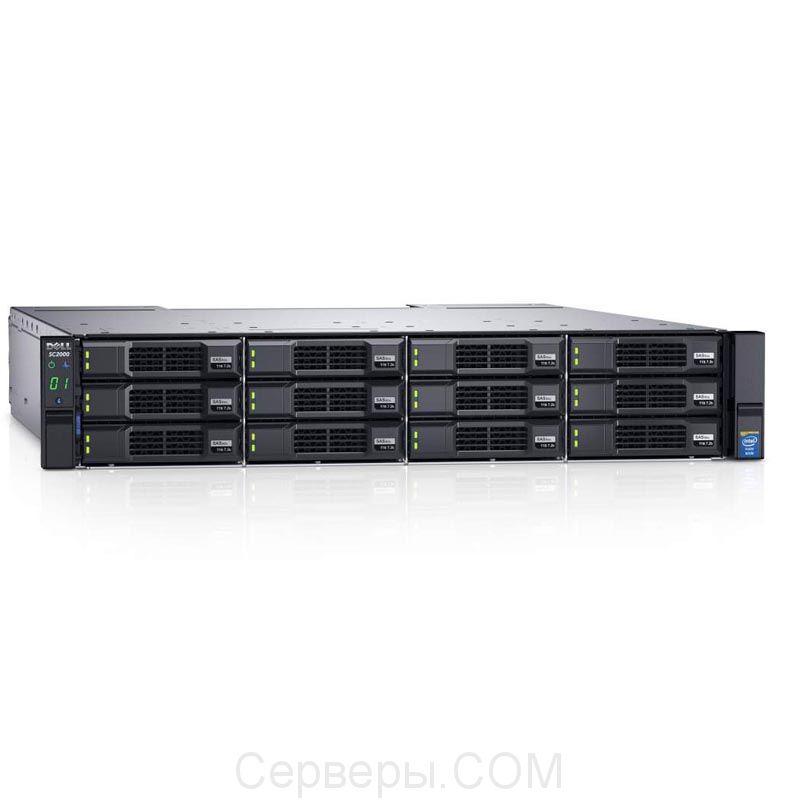 Система хранения Dell SCv2000 12х3.5" miniSAS HD (12Gb/s), 210-ADRS-1