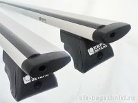 Багажник на интегрированные рейлинги Lada XRay Cross, Евродеталь, крыловидные дуги