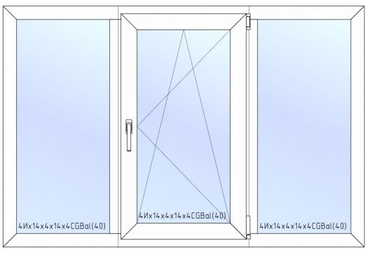 Окно REHAU 1800х1200 Поворотно/откидная