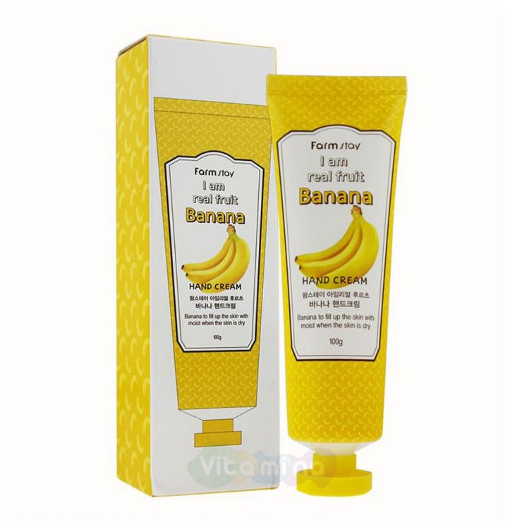 FarmStay Крем для рук с экстрактом банана I Am Real Fruit Banana Hand Cream, 100 мл