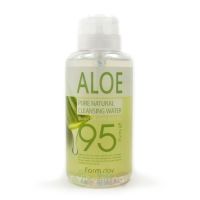 FarmStay Очищающая вода с натуральными экстрактами Pure Natural Cleansing Water, 500 мл (Вид: Алоэ)