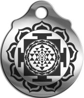 Амулет "Шри Янтра", медицинская сталь