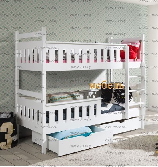 Кровать двухъярусная Классика №8 (любые размеры)