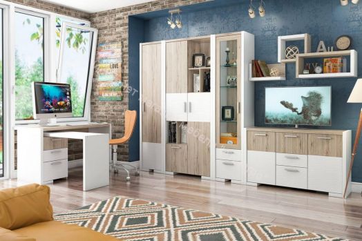 Полка "Венето" СТЛ.266.06 (Дуб санремо/Белый)