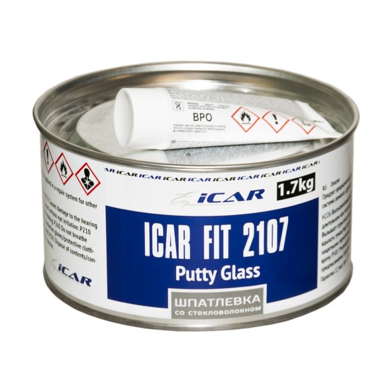 ICAR FIT I2107 Шпатлёвка полиэфирная со стекловолокном, 1,7кг.