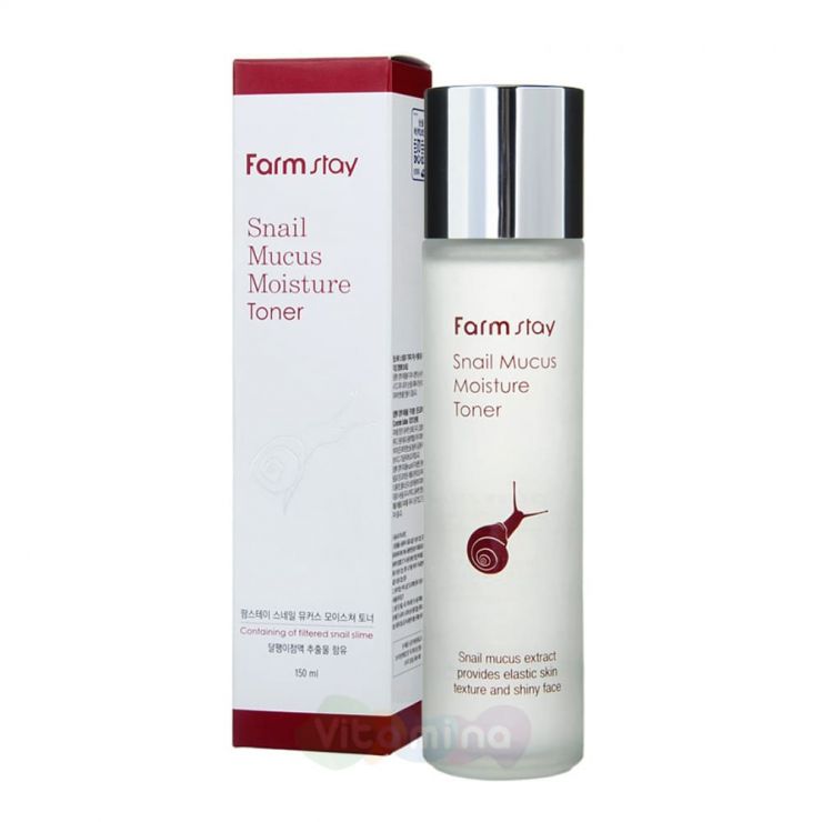 FarmStay Восстанавливающий тонер с муцином улитки Snail Mucus Moisture Toner, 150 мл
