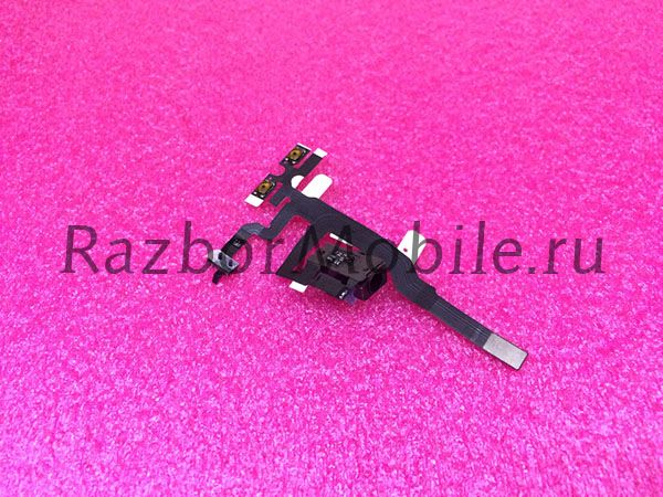 Шлейф iPhone 4S на разъем гарнитуры черный