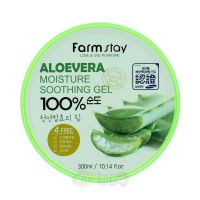 FarmStay Многофункциональный гель с экстрактом алоэ Aloe Vera Moisture Soothing Gel 100%, 300 мл
