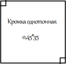 Кромка ПВХ однотонная 0,45*35