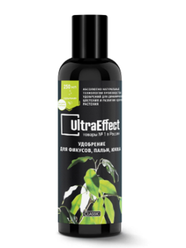 удобрение для фикусов, пальм, юкка "UltraEffect" 250ml