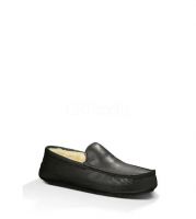 UGG ASCOT SLIPPER LEATHER "Black"