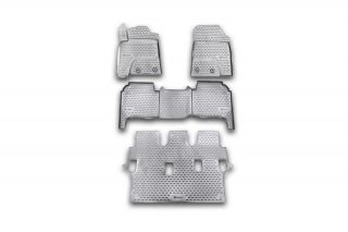 Коврики в салон TOYOTA Land Cruiser 200, 2012-2015 4 шт. (полиуретан)