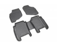 Коврики 3D в салон подходят для HONDA Fit, 2007-2013, хб., , правый руль 4 шт. (полиуретан)
