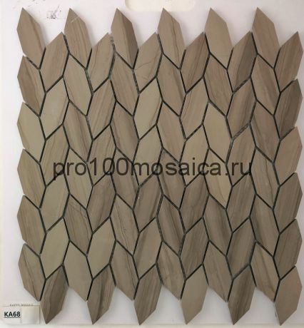KA68. Мозаика серия Камень чип 68*25, размер, мм: 330*315*8 (Happy Mosaic)