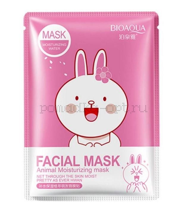 Тканевая маска Bioaqua Facial Mask Animal заяц