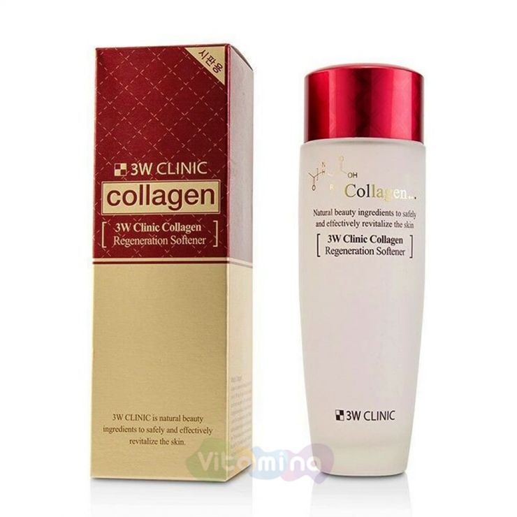 3W CLINIC Восстанавливающий софтнер с коллагеном Collagen Regeneration Softener , 150 мл