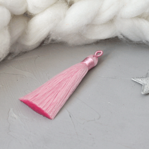 Кисточка декоративная, розовая