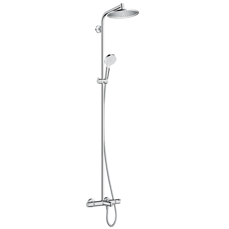 Душевая система HansGrohe HG Crometta S 240 1jet Showerpipe для ванны с термостатом хром