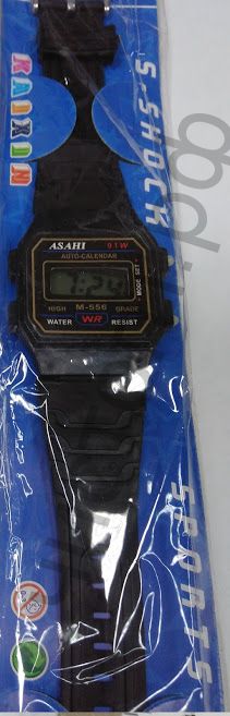Часы наручн.электрн. ASAHI AS-02 черные на блистере