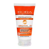 KORA Крем-гель активатор загара для лица и тела SPF10, 150 мл