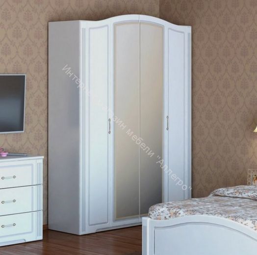 Комод "Виктория" мод.3 Белый глянец