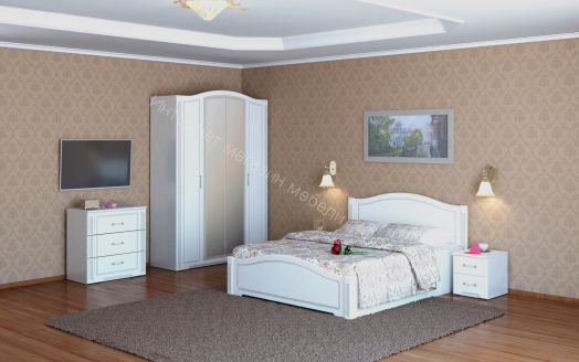 Тумба прикроватная "Виктория" мод.4 Белый глянец