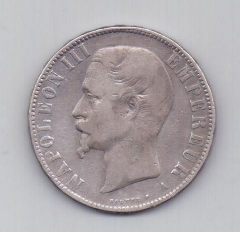 5 франков 1856 Франция Редкий год