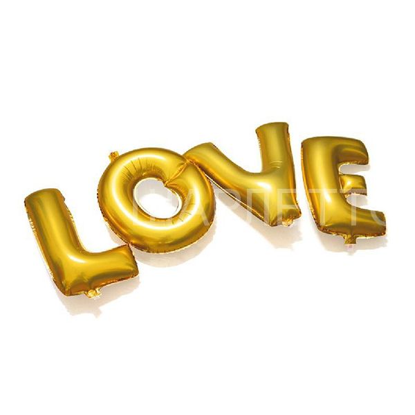 Фольгированные буквы LOVE