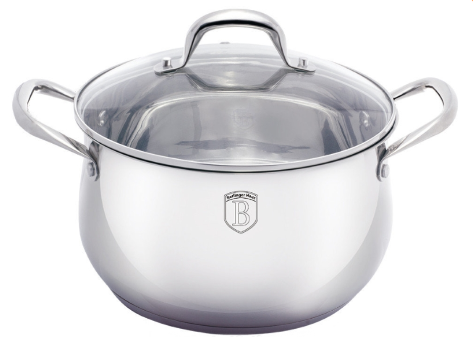 Кастрюля Berlinger Haus Silver Belly Collection BH-1421 - 8 л (26 см)