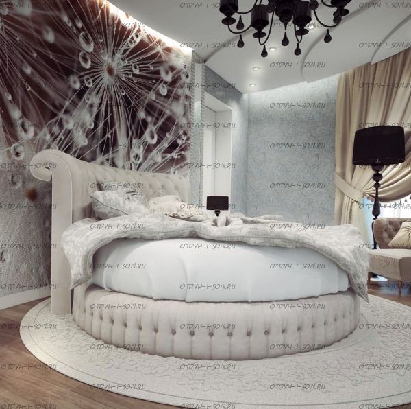 Кровать круглая Амстердам 1065.МО б/о