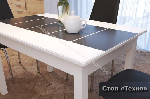 Стол Техно со стеклом 1100Х700