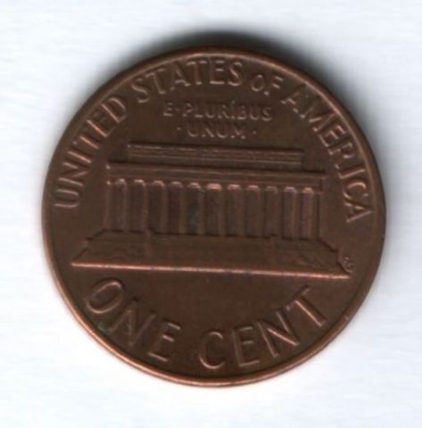 1 цент 1975 года D США XF