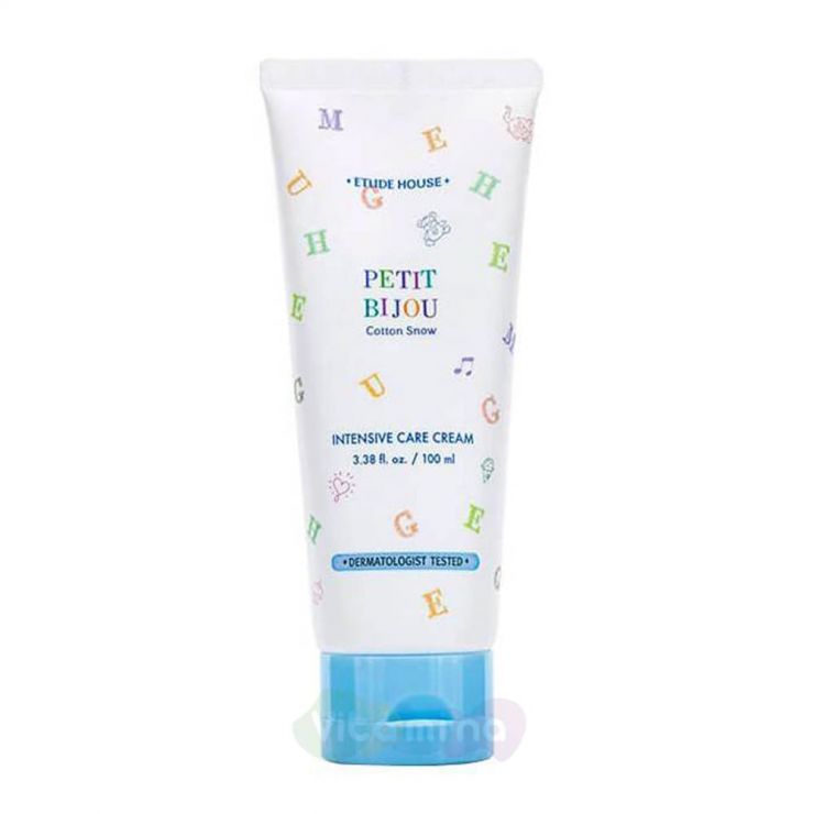 Etude House Интенсивный крем для тела Petit Bijou Cotton Snow Intensive Care Cream, 100 мл
