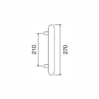 Ручка-скоба Fimet Wien 3293. Длина 270 мм. схема