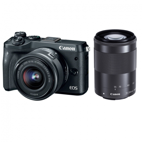 CANON EOS M6 KIT 15-45 + 55 -200 STM