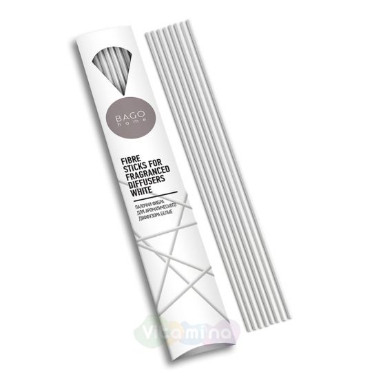 Bago Home Палочки фибра для ароматического диффузора, 20 см (белые)
