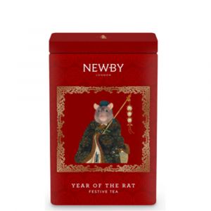 Чай черный праздничный Год Крысы с миндалем Newby Festive Tea - 125 г (Англия)