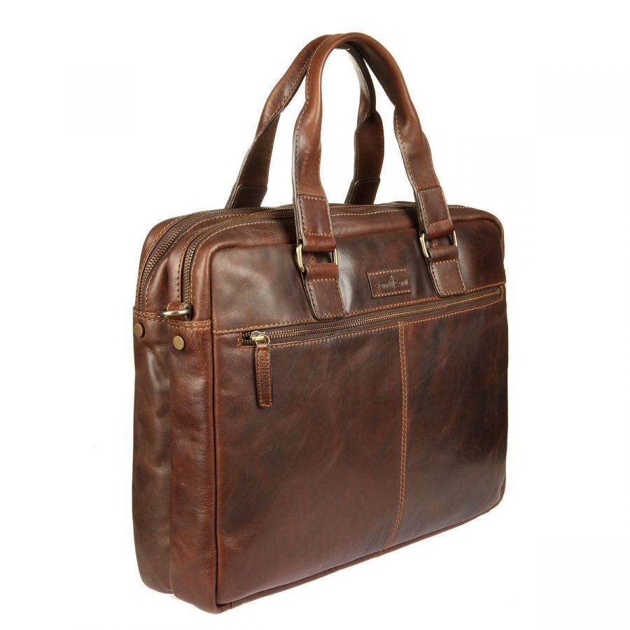БИЗНЕС-СУМКА GIANNI CONTI 1221265 DARK BROWN
